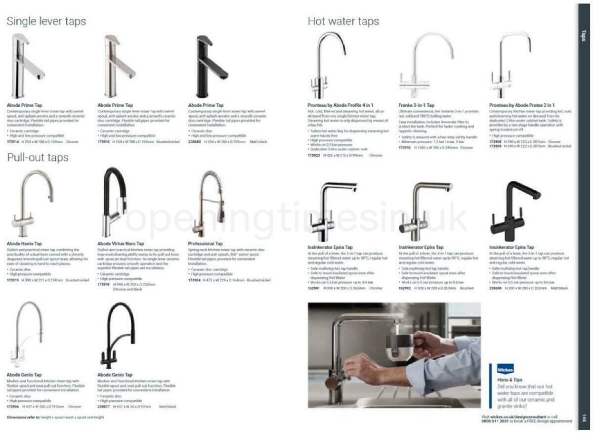Wickes Showroom kitchens brochure Offers from 1 October