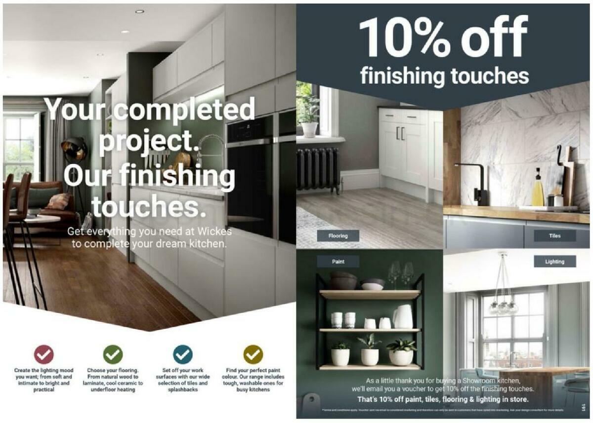 Wickes Showroom kitchens brochure Offers from 1 October