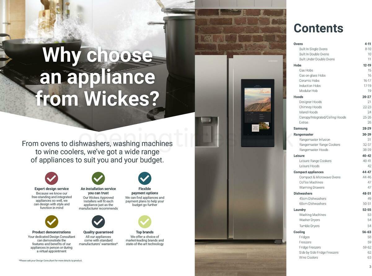 Wickes Kitchen Appliances Brochure Offers from 10 December