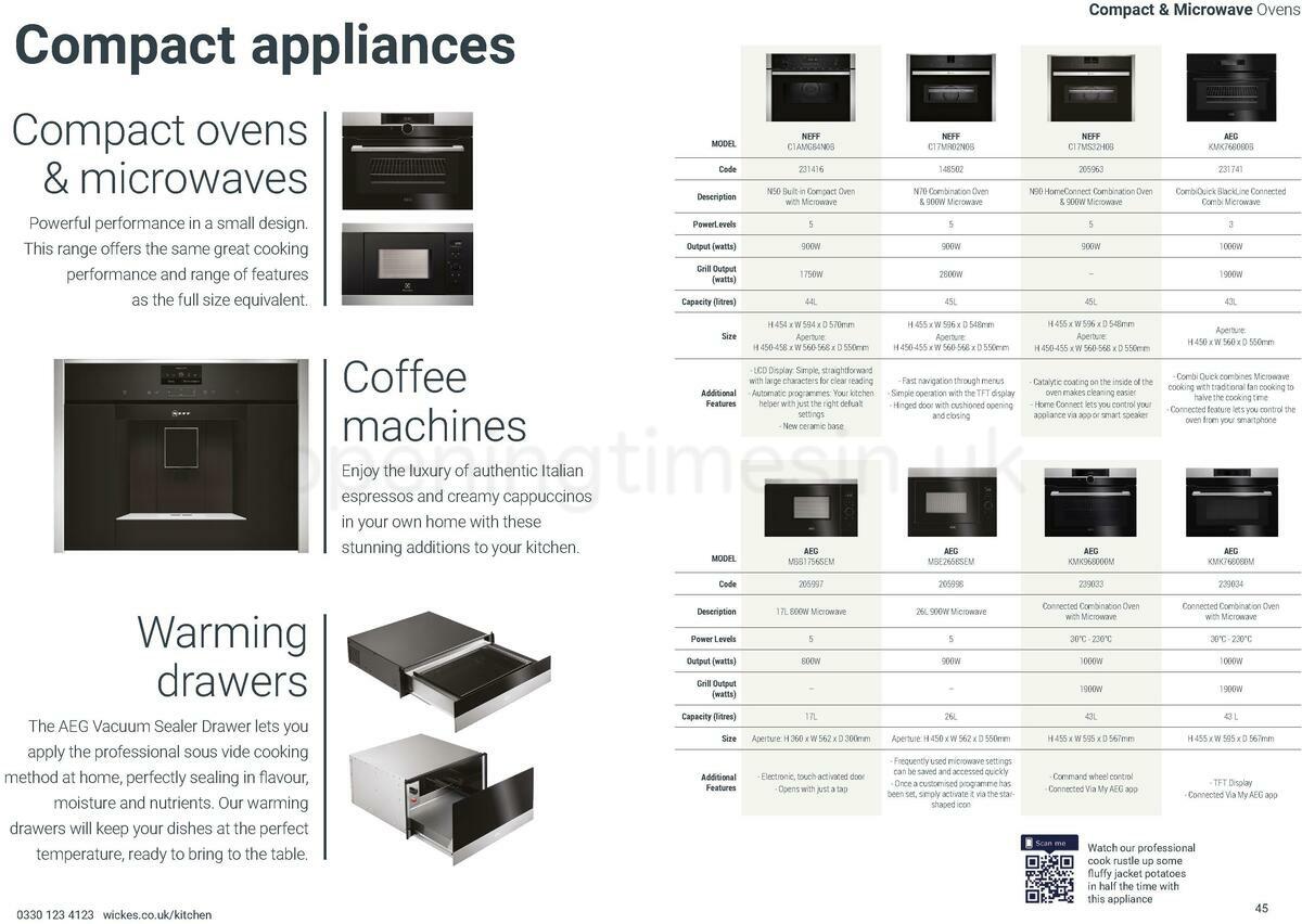 Wickes Kitchen Appliances Brochure Offers from 10 December