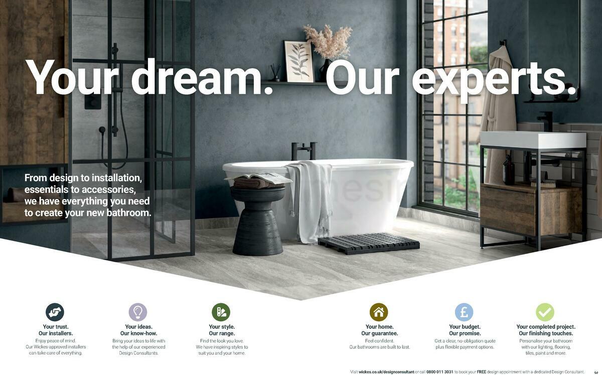 Wickes Showroom bathrooms brochure Offers from 1 June