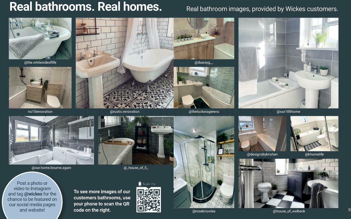 Wickes Showroom bathrooms brochure Offers from 1 June