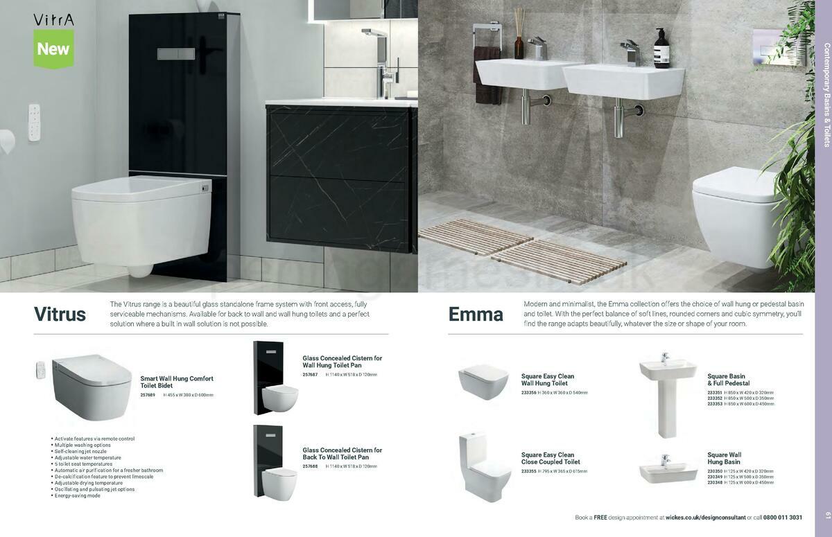 Wickes Showroom bathrooms brochure Offers from 1 June