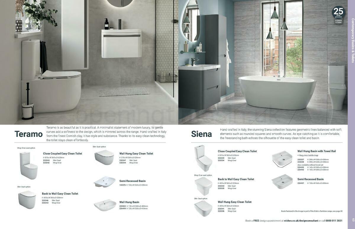 Wickes Showroom bathrooms brochure Offers from 1 June