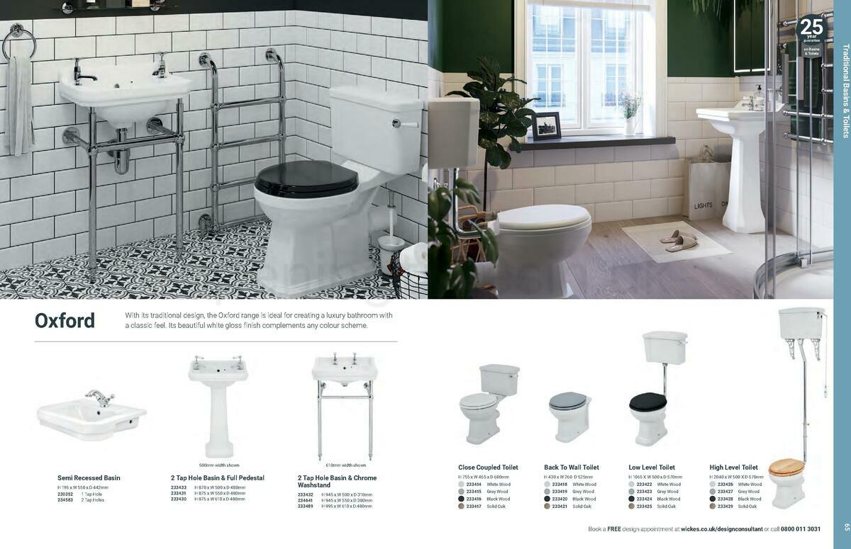Wickes Showroom bathrooms brochure Offers from 1 June