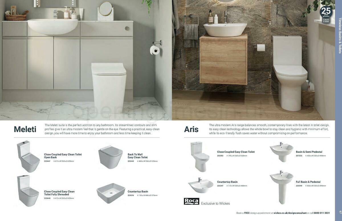 Wickes Showroom bathrooms brochure Offers from 1 June