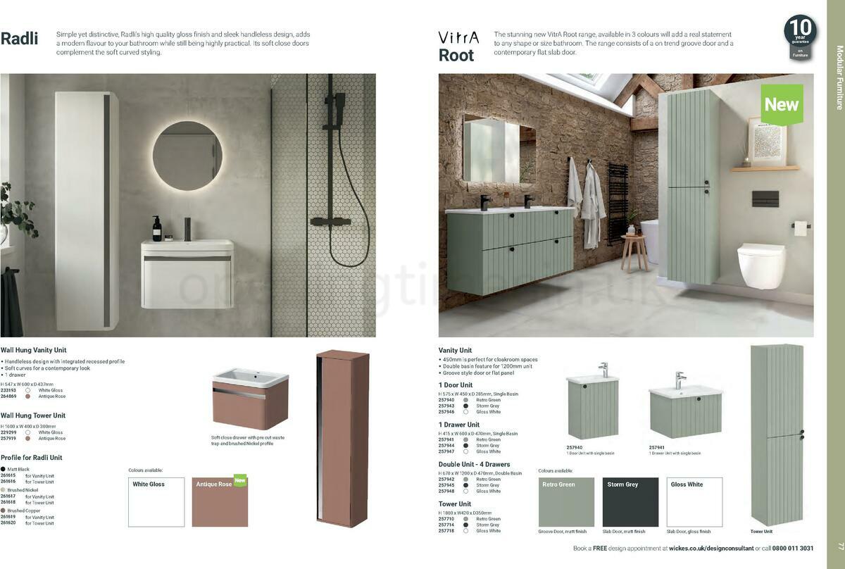 Wickes Showroom bathrooms brochure Offers from 1 June