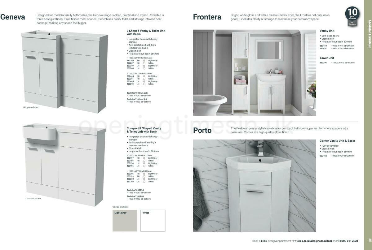 Wickes Showroom bathrooms brochure Offers from 1 June
