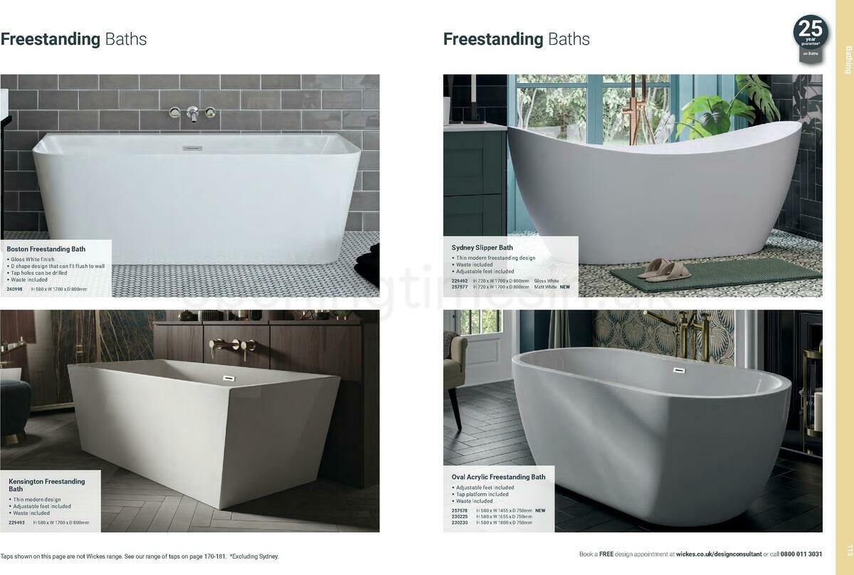 Wickes Showroom bathrooms brochure Offers from 1 June