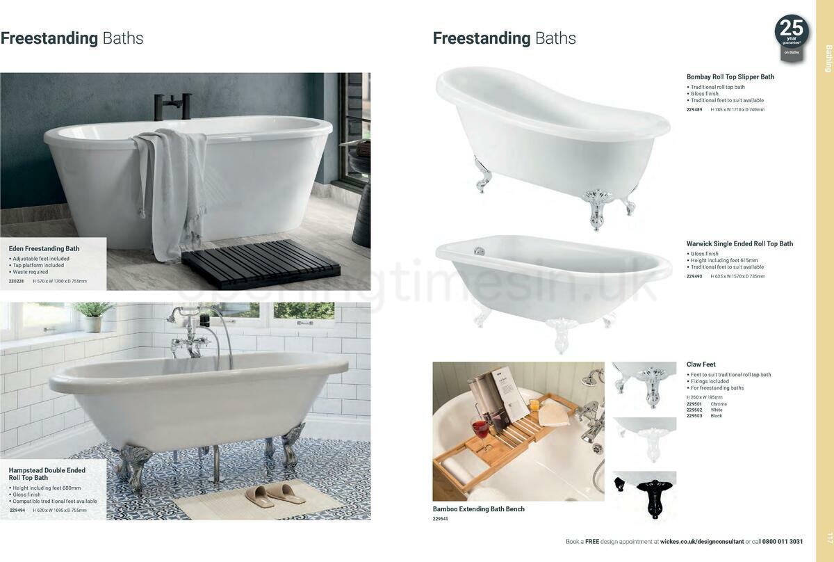 Wickes Showroom bathrooms brochure Offers from 1 June