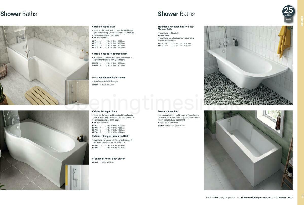 Wickes Showroom bathrooms brochure Offers from 1 June