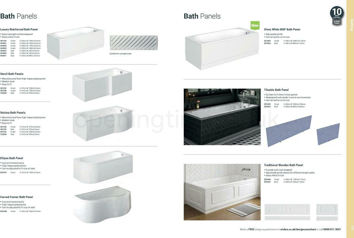 Wickes Showroom bathrooms brochure Offers from 1 June
