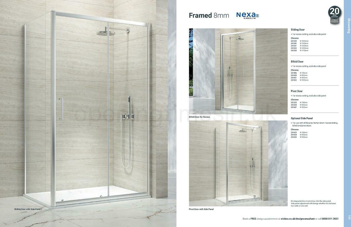 Wickes Showroom bathrooms brochure Offers from 1 June