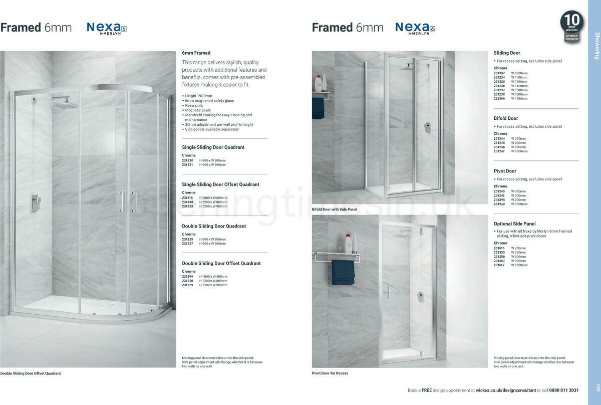 Wickes Showroom bathrooms brochure Offers from 1 June