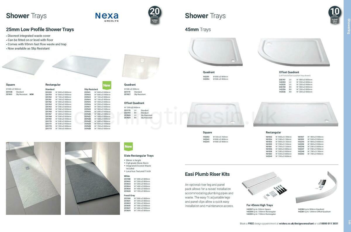 Wickes Showroom bathrooms brochure Offers from 1 June