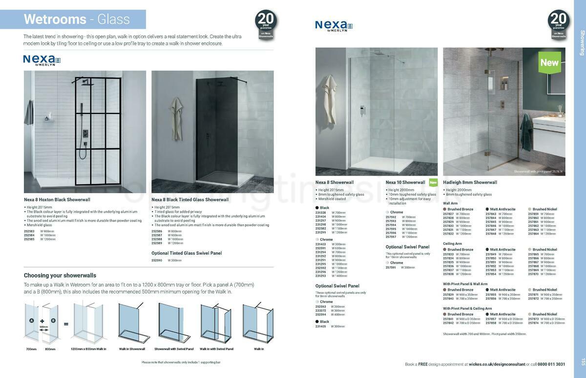 Wickes Showroom bathrooms brochure Offers from 1 June