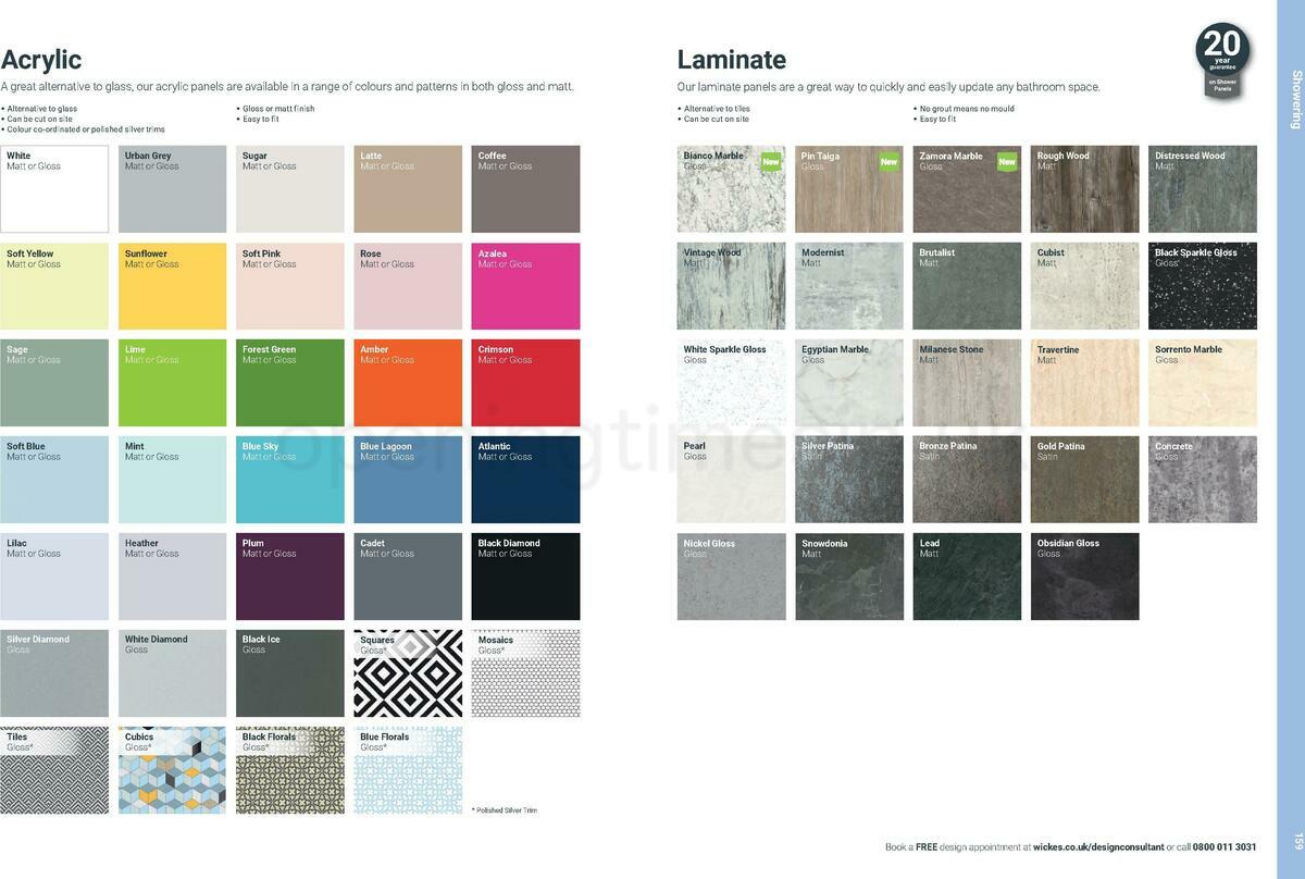 Wickes Showroom bathrooms brochure Offers from 1 June