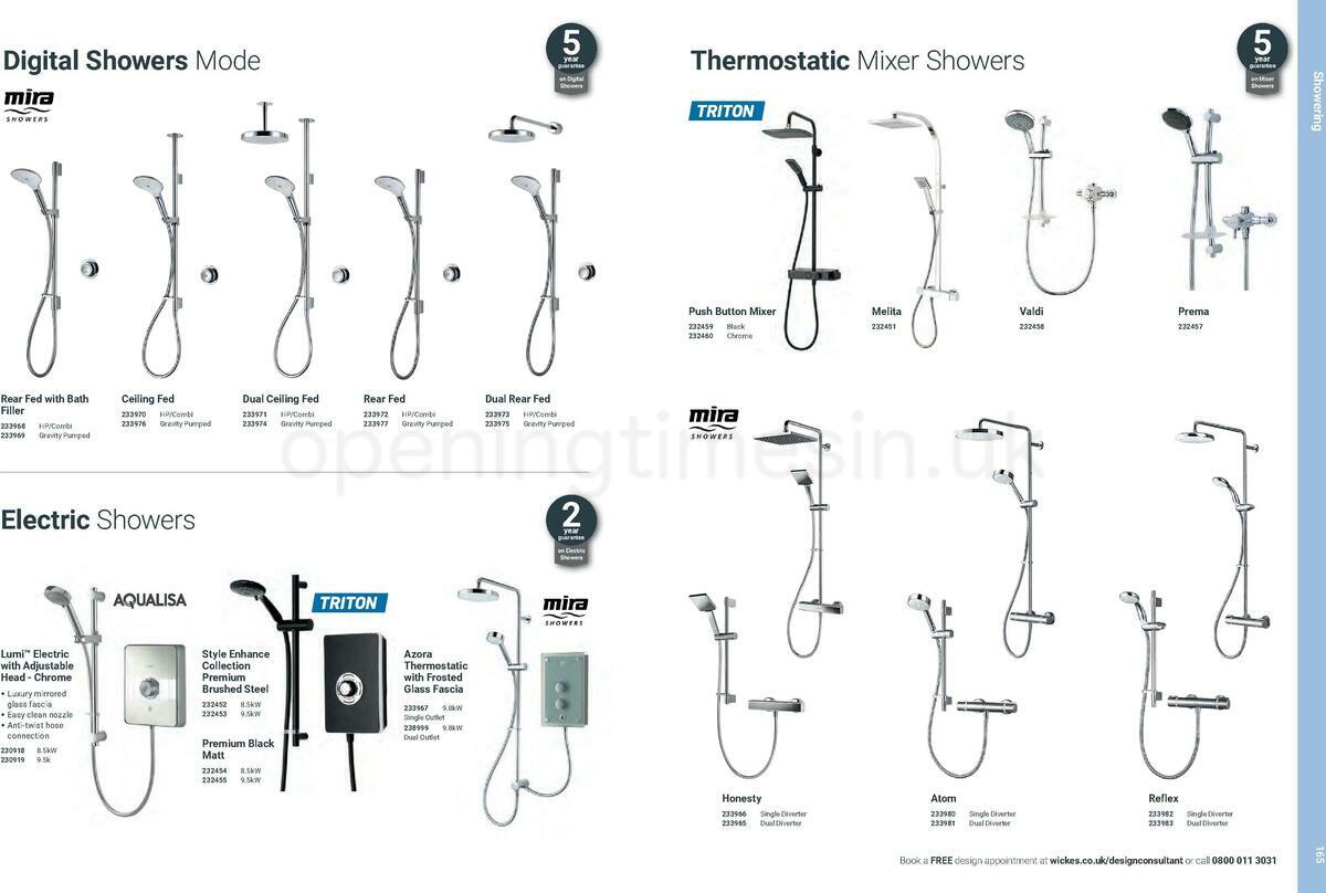 Wickes Showroom bathrooms brochure Offers from 1 June