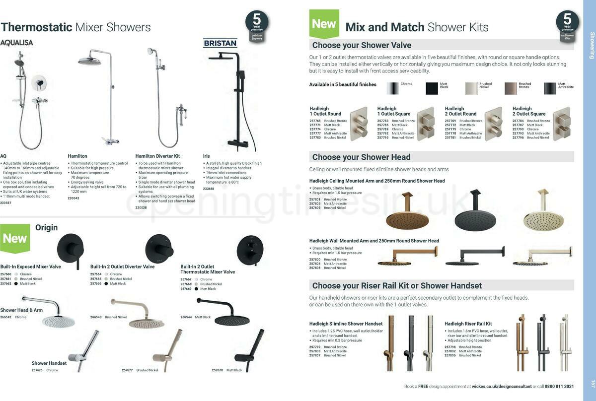 Wickes Showroom bathrooms brochure Offers from 1 June