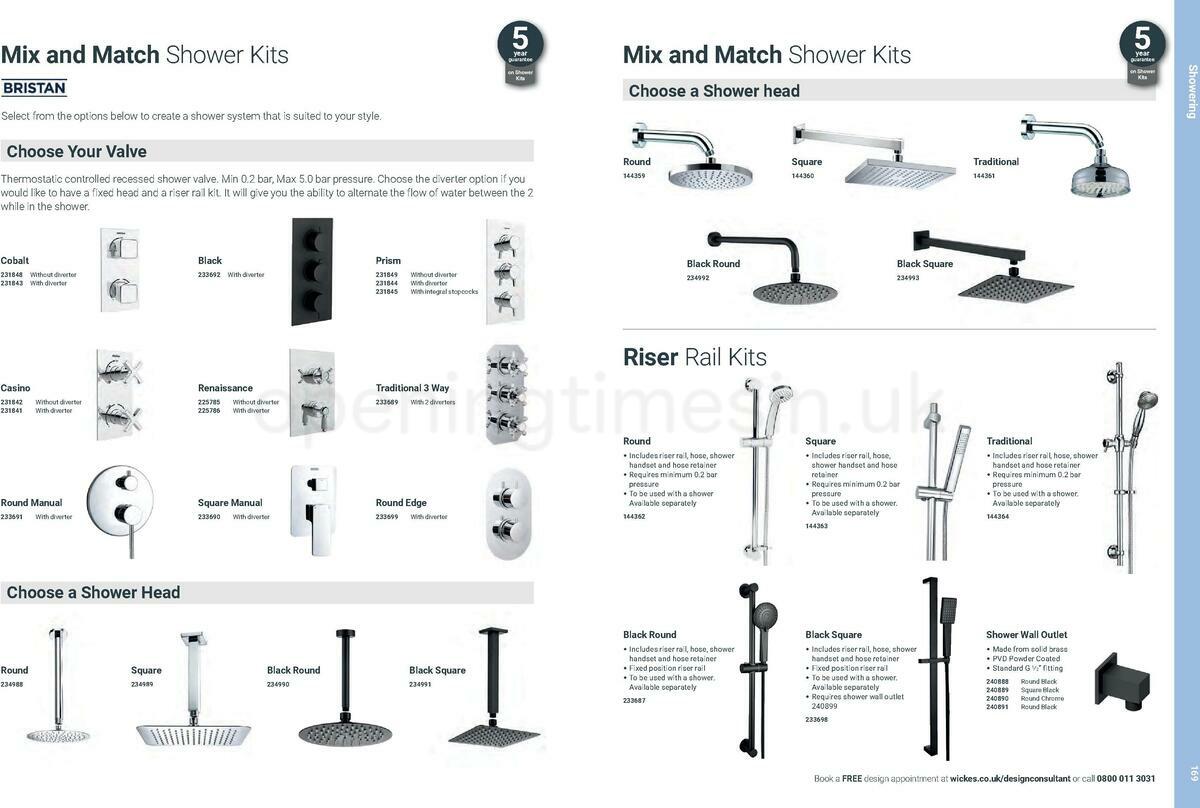 Wickes Showroom bathrooms brochure Offers from 1 June