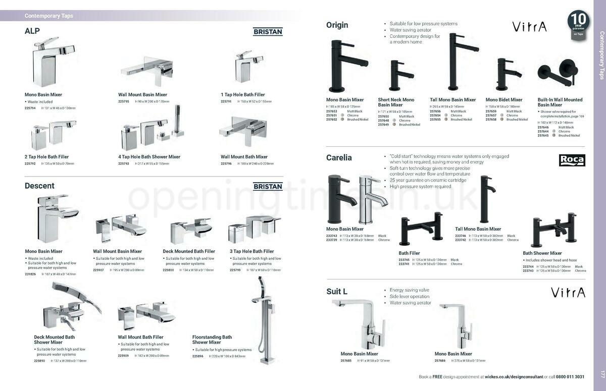 Wickes Showroom bathrooms brochure Offers from 1 June