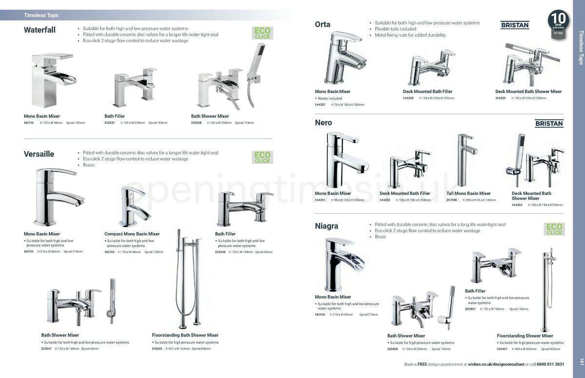 Wickes Showroom bathrooms brochure Offers from 1 June