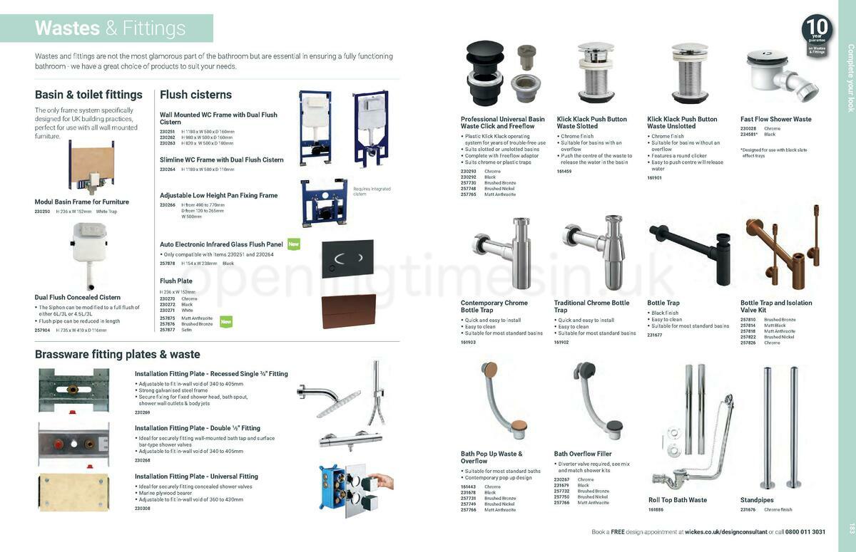 Wickes Showroom bathrooms brochure Offers from 1 June