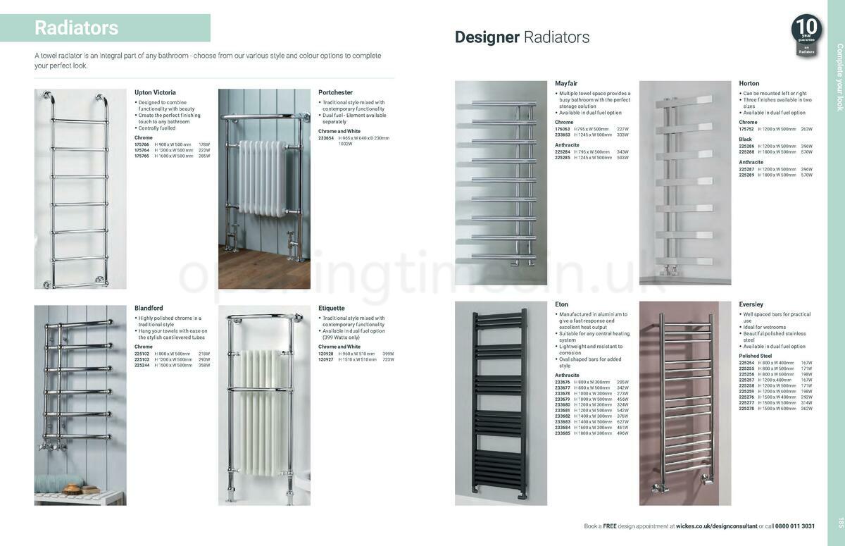 Wickes Showroom bathrooms brochure Offers from 1 June