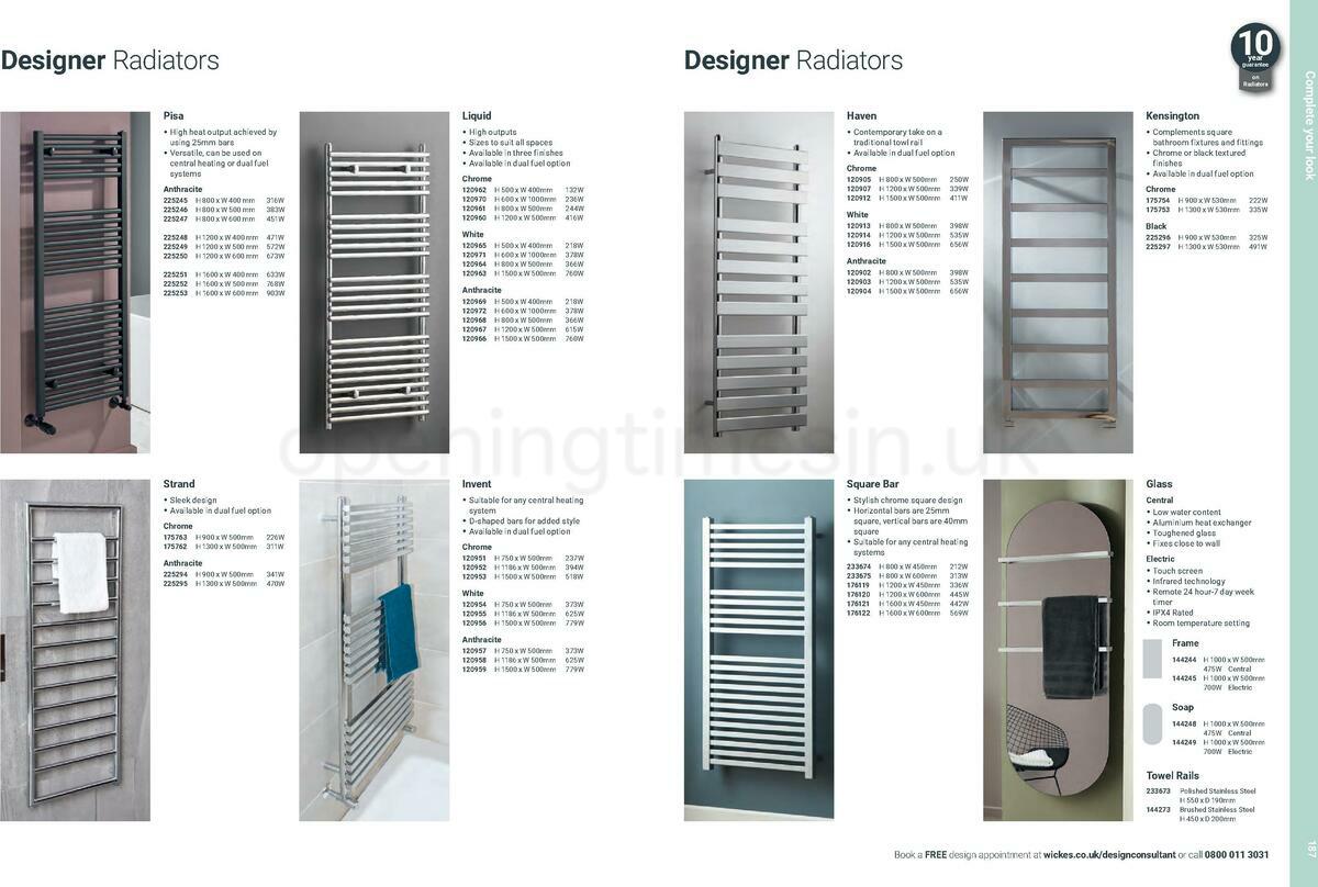 Wickes Showroom bathrooms brochure Offers from 1 June