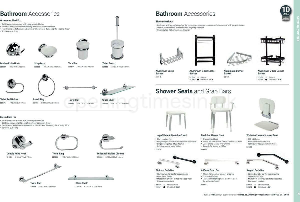 Wickes Showroom bathrooms brochure Offers from 1 June