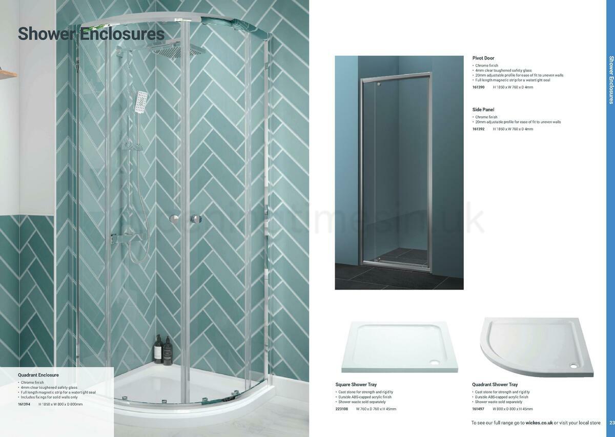 Wickes Take away bathrooms brochure Offers from 20 June