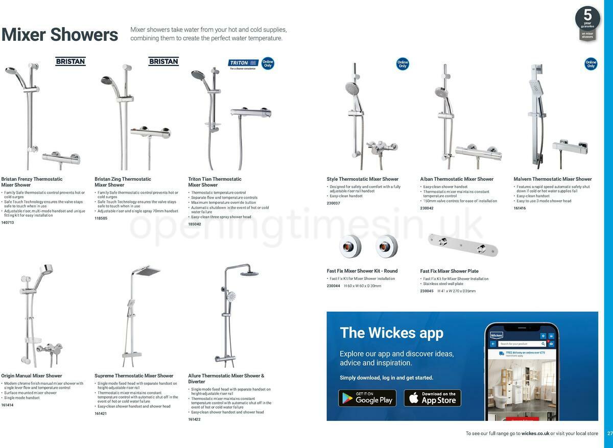 Wickes Take away bathrooms brochure Offers from 20 June