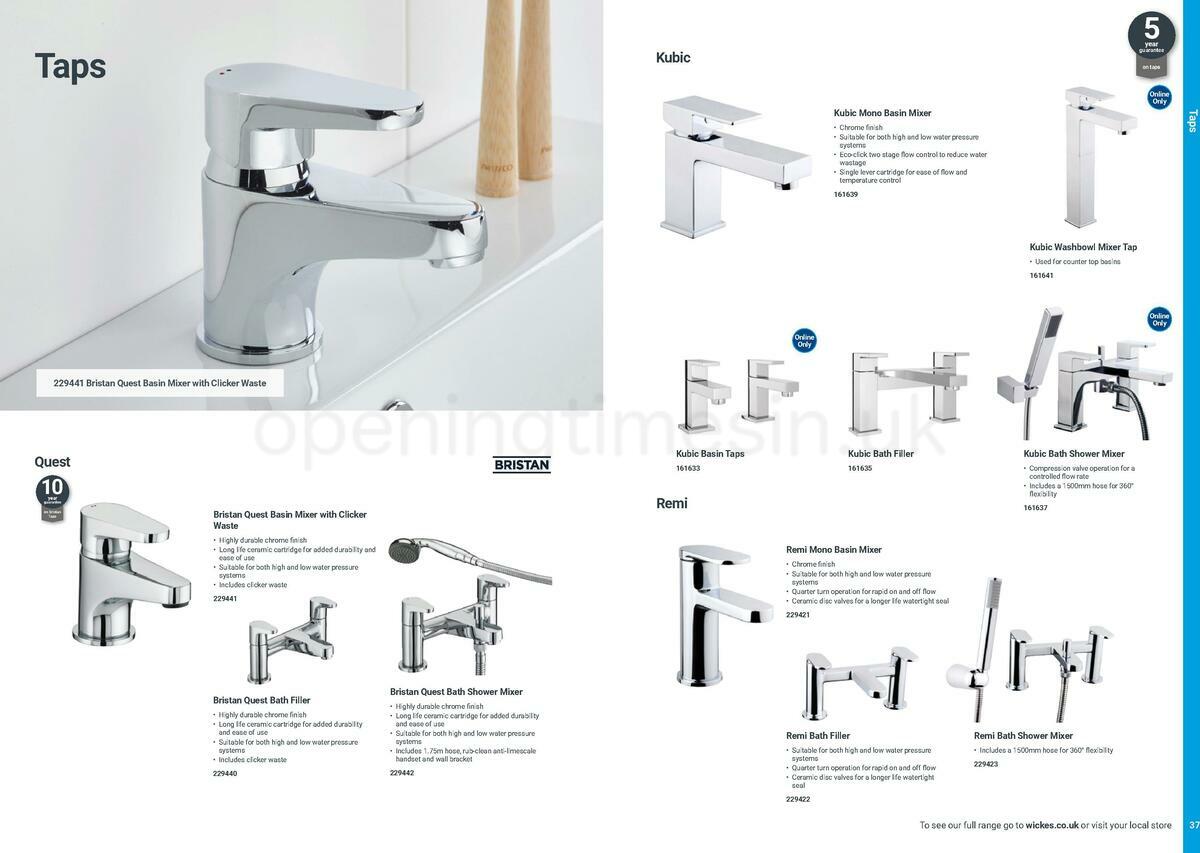 Wickes Take away bathrooms brochure Offers from 20 June