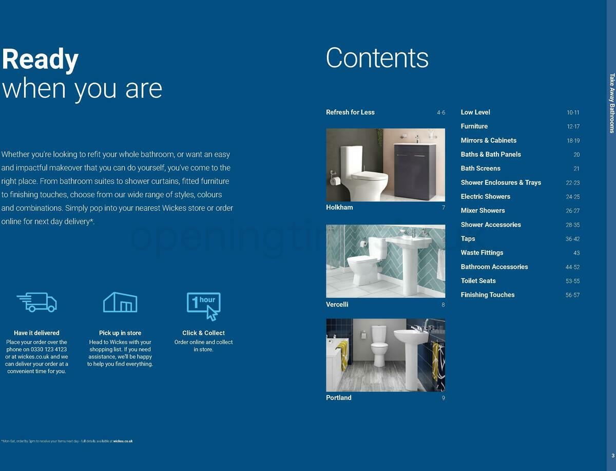 Wickes Take away bathrooms brochure Offers from 20 June