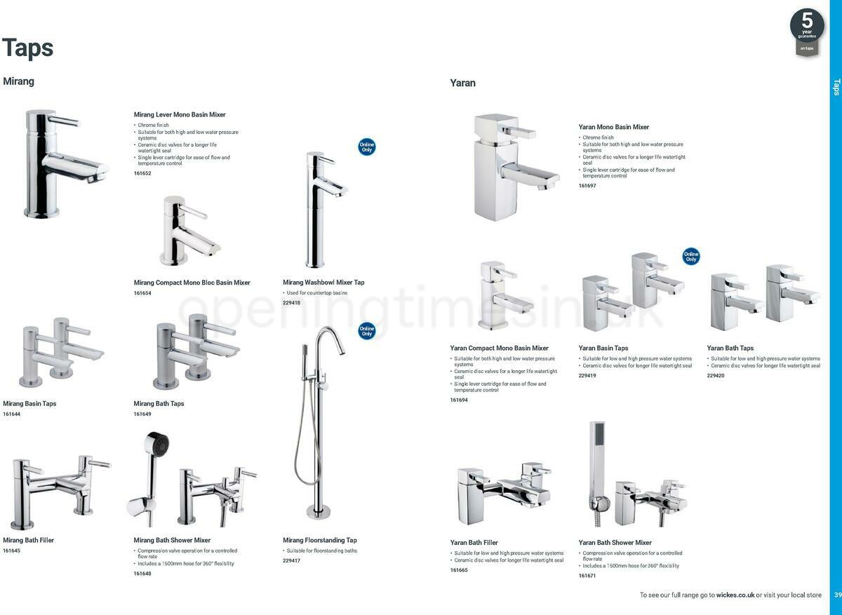 Wickes Take away bathrooms brochure Offers from 20 June