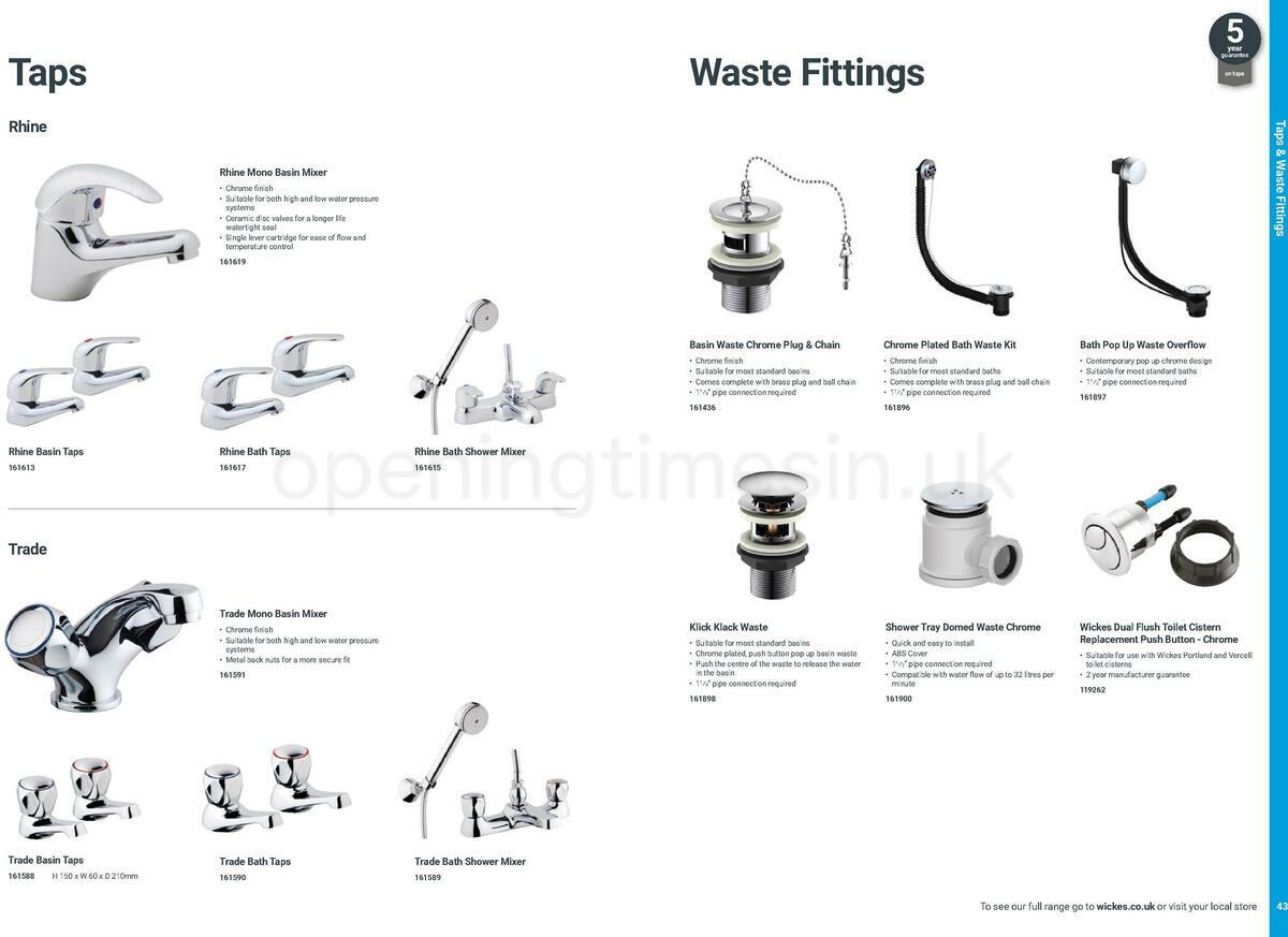 Wickes Take away bathrooms brochure Offers from 20 June