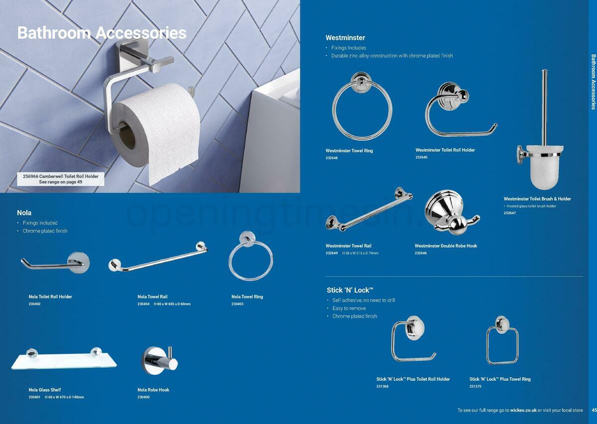 Wickes Take away bathrooms brochure Offers from 20 June