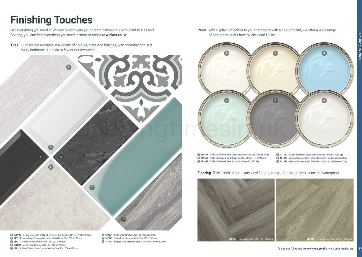 Wickes Take away bathrooms brochure Offers from 20 June