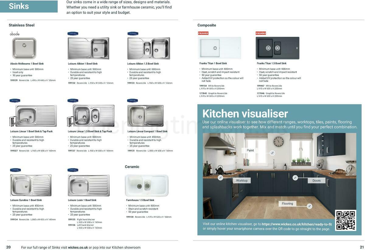 Wickes Lifestyle Kitchens brochure Offers from 1 January