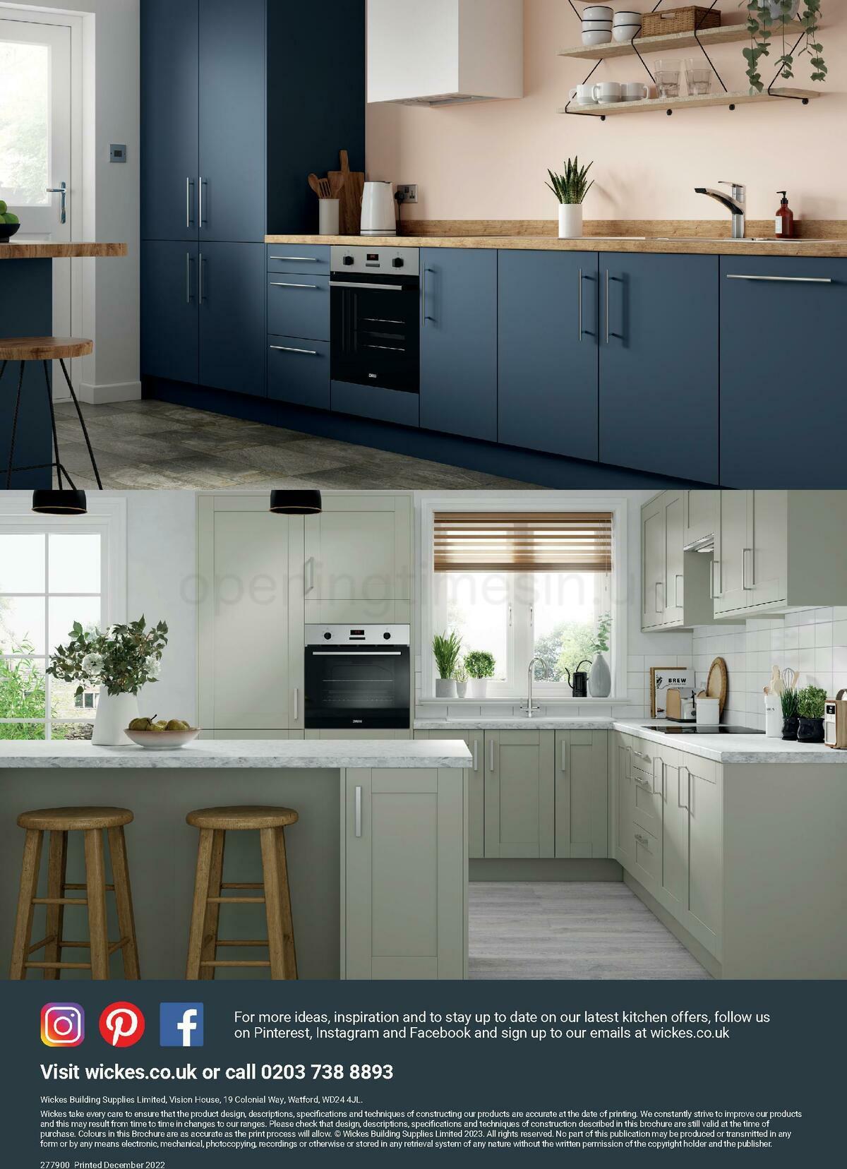 Wickes Lifestyle Kitchens brochure Offers from 1 January