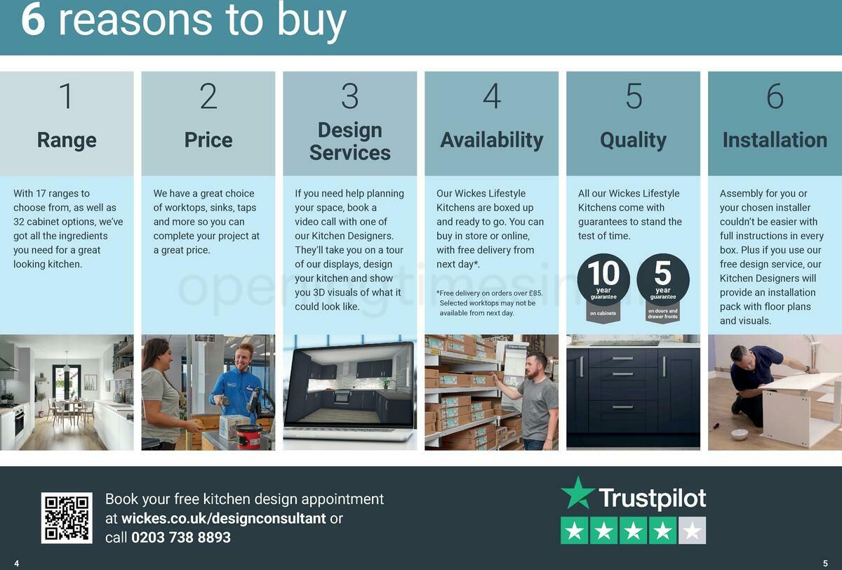 Wickes Lifestyle Kitchens brochure Offers from 1 January