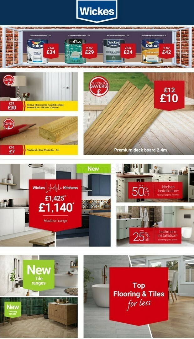 Wickes Offers from 25 April