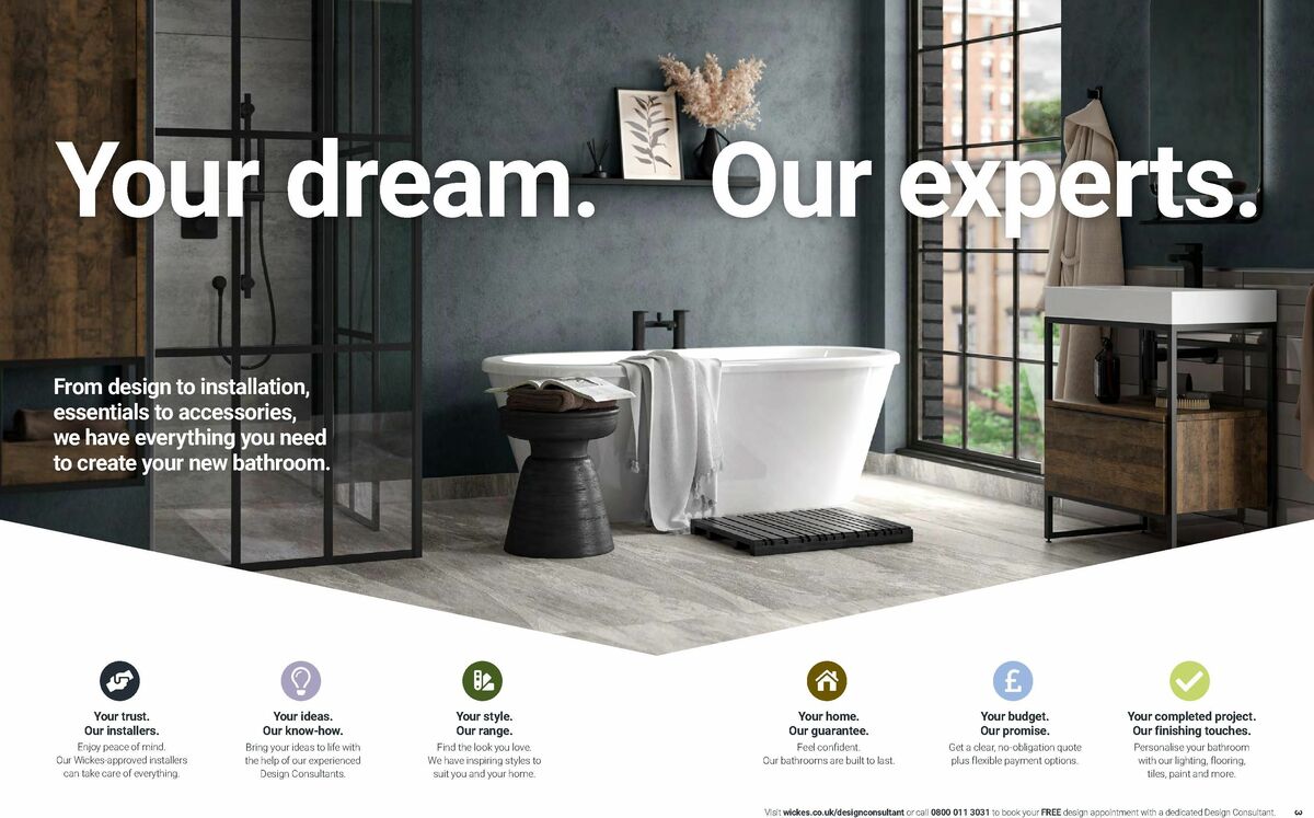 Wickes Bathrooms Brochure Offers from 14 July