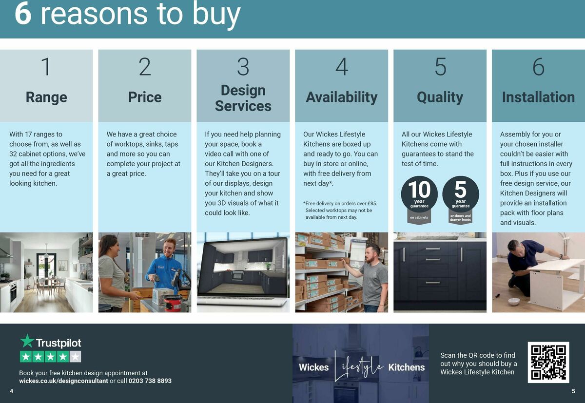 Wickes Lifestyle Kitchens Brochure Offers from 1 August