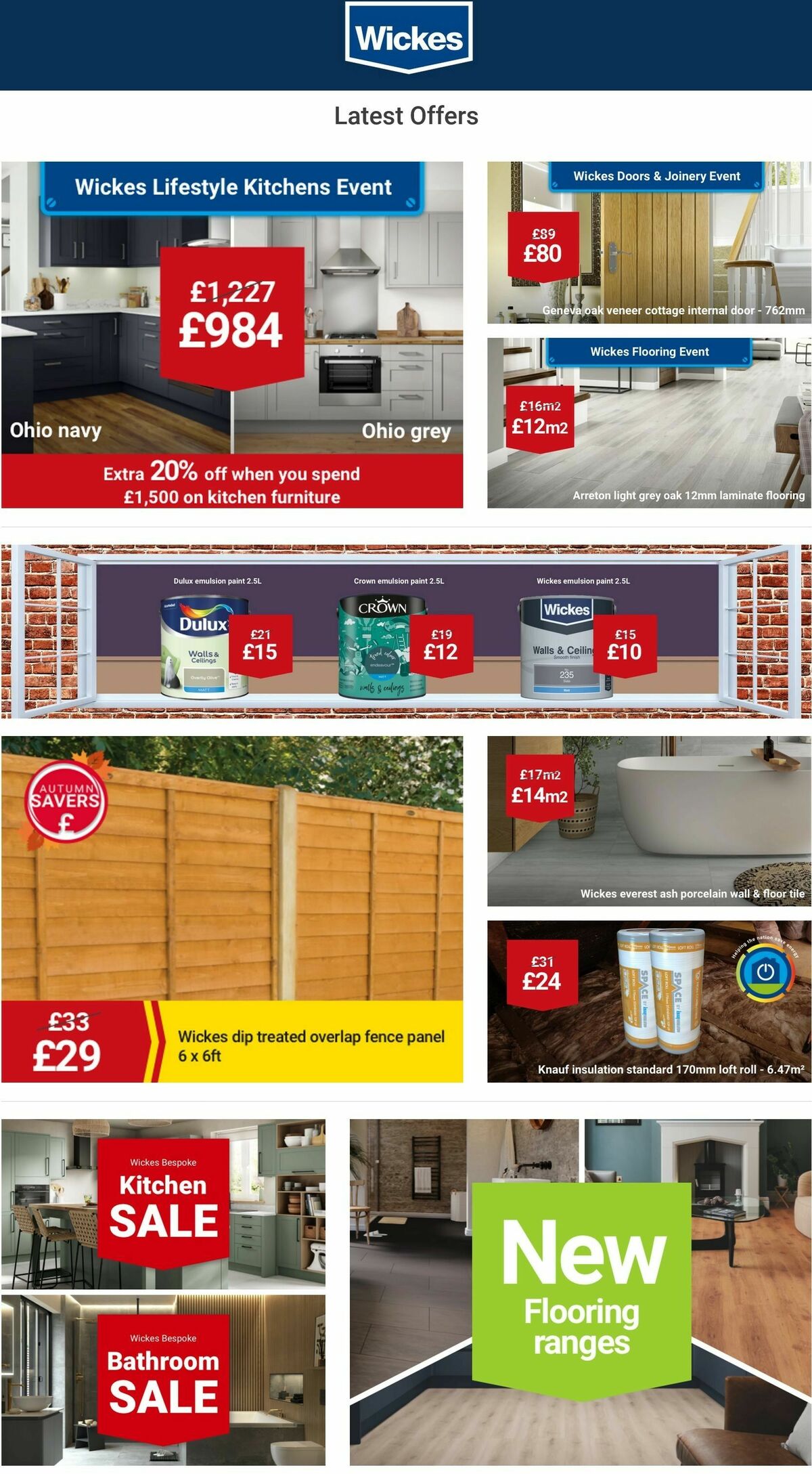 Wickes Offers from 20 October
