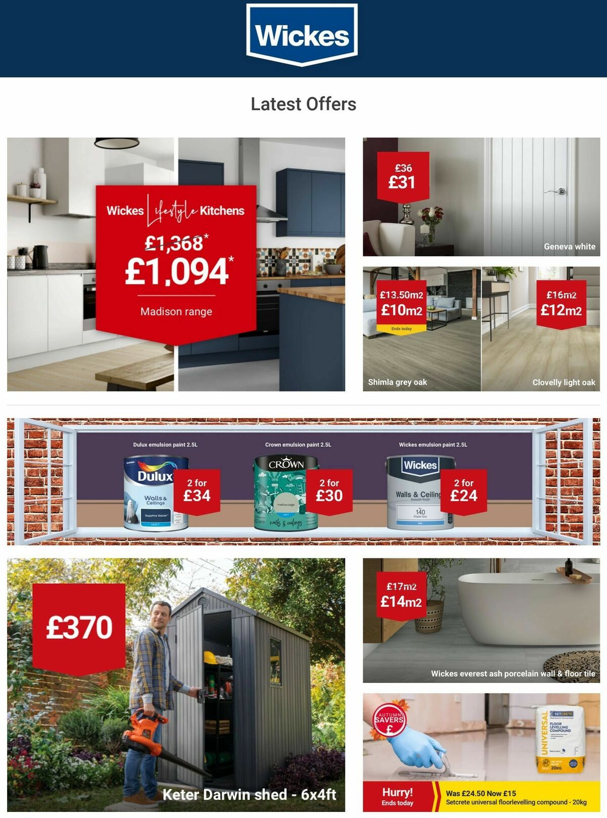 Wickes Offers from 15 November