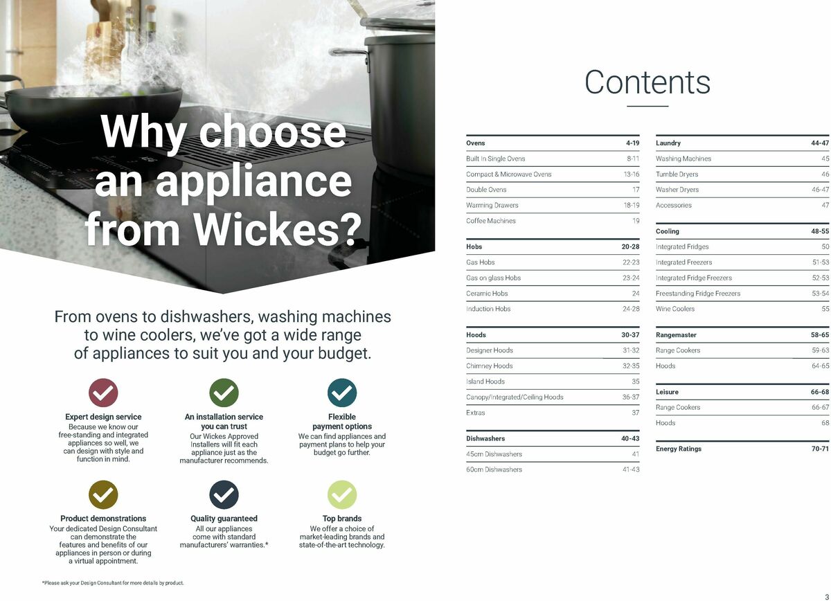 Wickes Kitchen Appliances Brochure Offers from 25 August
