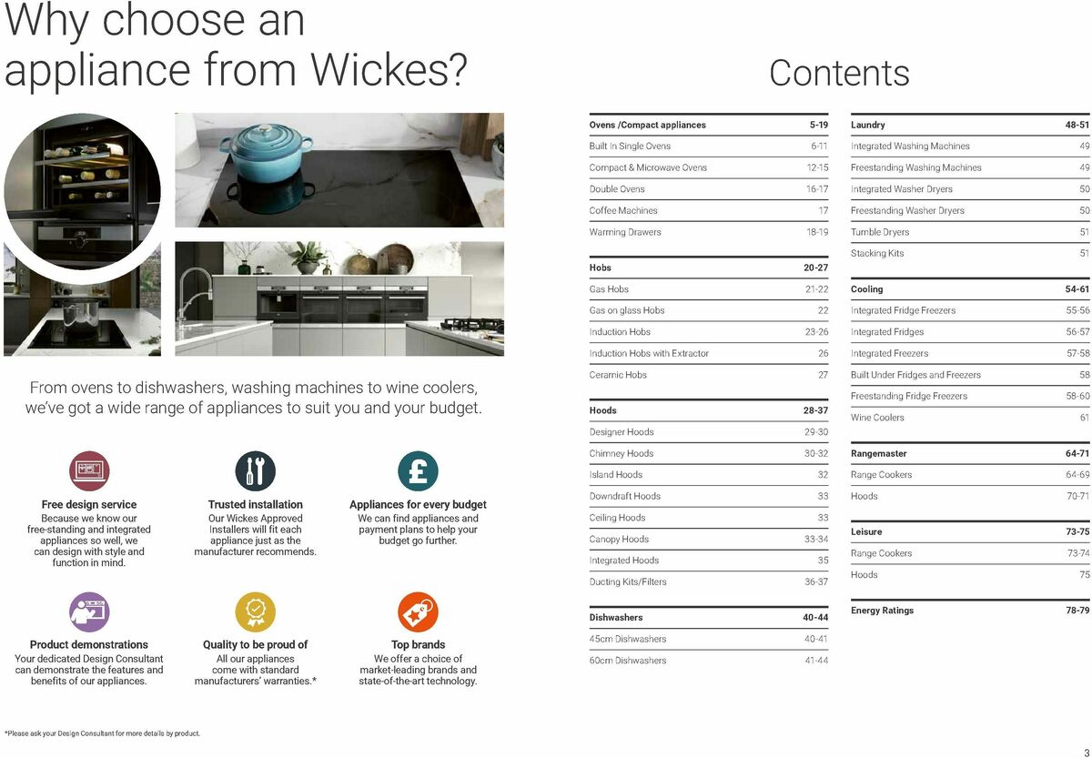 Wickes Kitchen Appliances Brochure Offers from 15 January