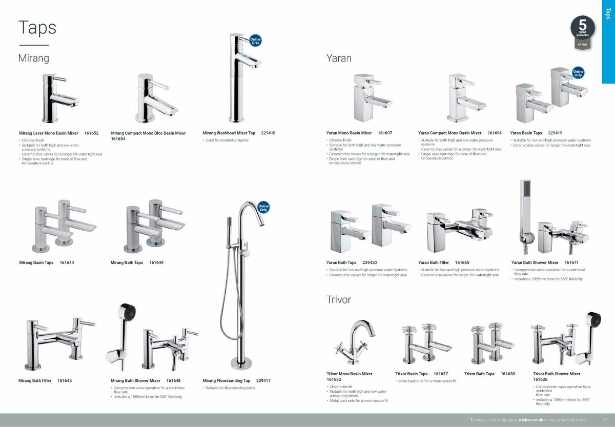 Wickes Bathrooms Brochure Offers from 1 February