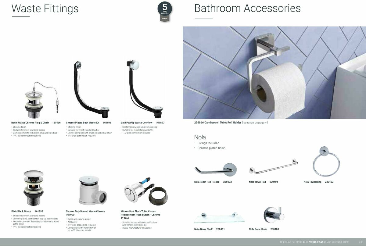 Wickes Bathrooms Brochure Offers from 1 February